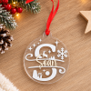 Boule de noël personnalisée - Prénom & initiale