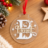 Boule de noël personnalisée - Prénom & initiale