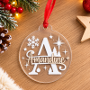 Boule de noël personnalisée - Prénom & initiale