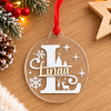 Boule de noël personnalisée - Prénom & initiale