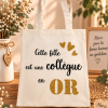 Tote bag personnalisé - Cette fille en Or
