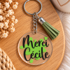 Porte clé personnalisé avec pompon