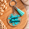 Porte clé personnalisé avec pompon