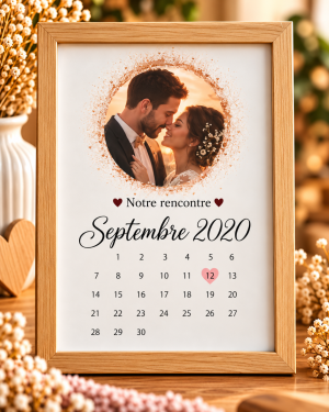 cadre photo calendrier 1 Cadre calendrier personnalisé avec photo
