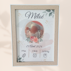 Cadre de naissance personnalisé