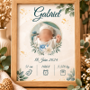 Cadre de naissance personnalisé avec photo