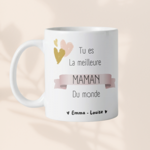 Mug personnalisé meilleure maman du monde