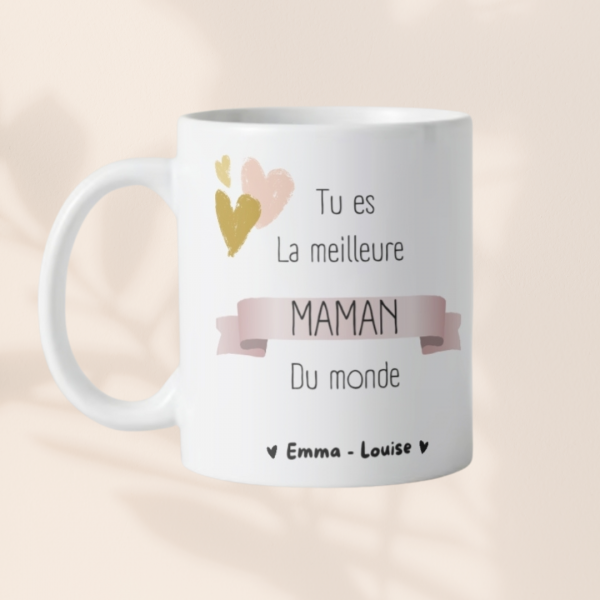 Mug personnalisé meilleure maman du monde
