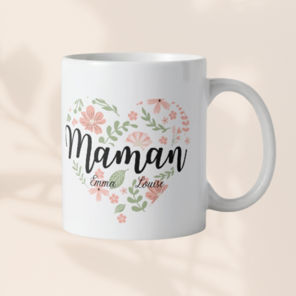Mug personnalisé MAMAN flowers