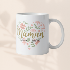 Mug personnalisé MAMAN flowers