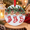 Décoration de Noël personnalisée - Chaussettes de famille