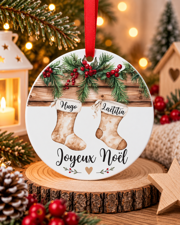 Décoration de Noël personnalisée - Chaussettes de famille