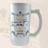Chope à bière personnalisée "le meilleur papa"
