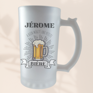 chope à bière mérite une petite bière Chope à bière personnalisée