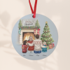 boule famille de noel 3 Ornement avec famille de Noël personnalisable