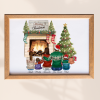 Cadre famille de Noël personnalisable