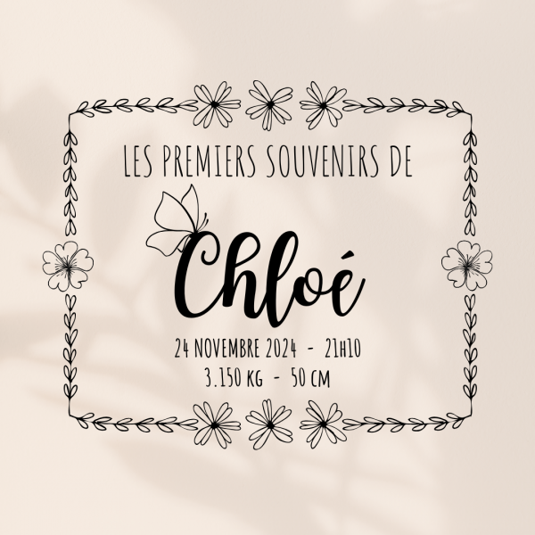 Boîte à souvenirs de naissance