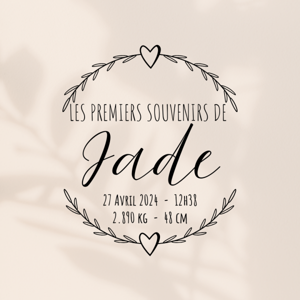 Boîte à souvenirs de naissance