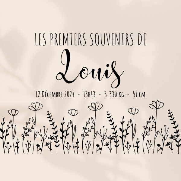 Boîte à souvenirs de naissance