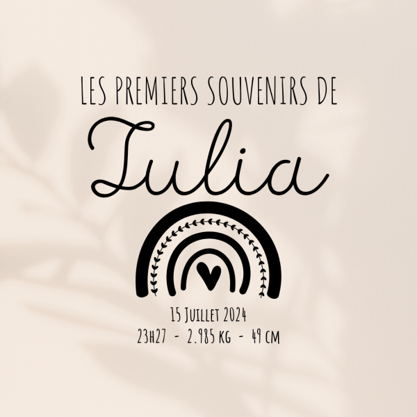 Boîte à souvenirs de naissance