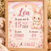 Cadre de naissance personnalisé