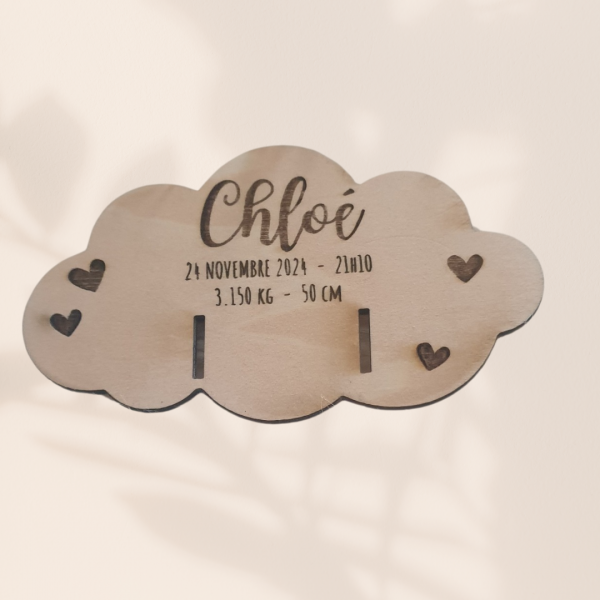 support bracelet de naissance Coffret souvenirs de naissance