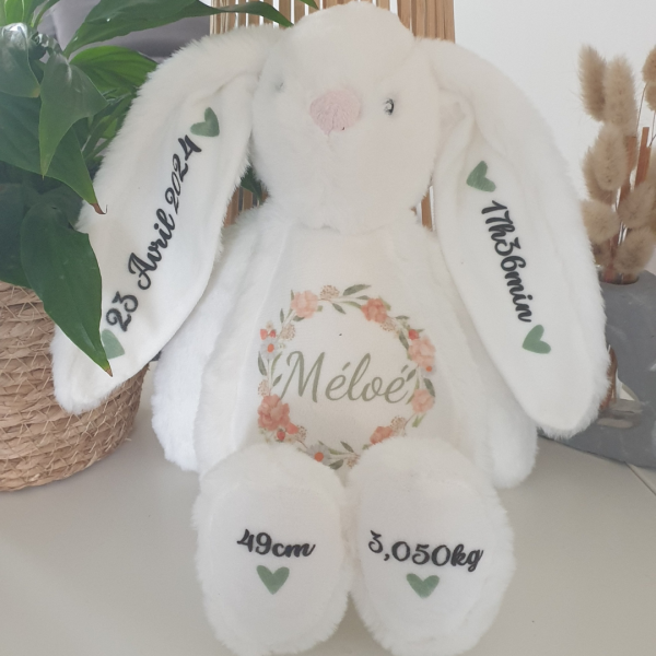 Lapin de naissance personnalisé