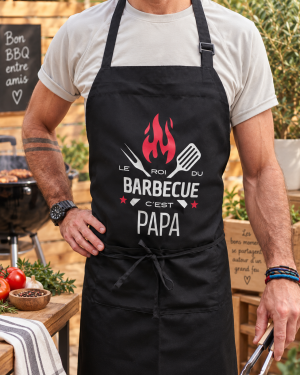 Tablier personnalisé "le roi du barbecue"