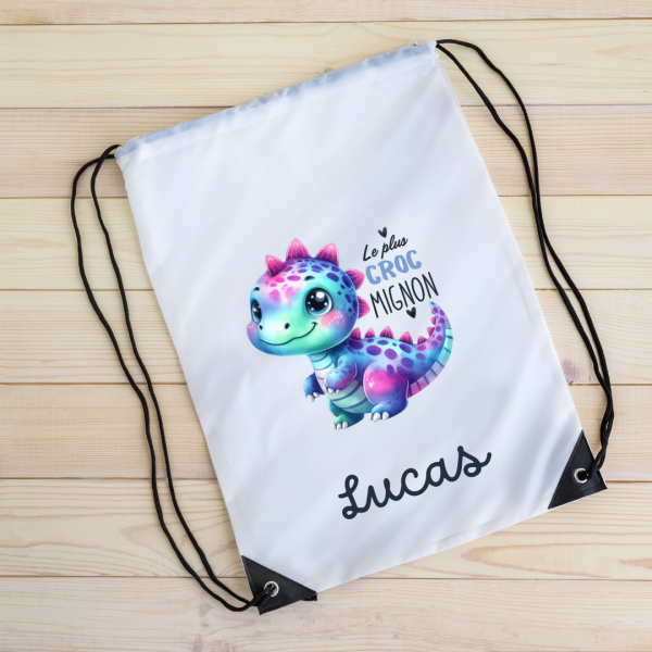 Sac à dos avec cordelettes personnalisé