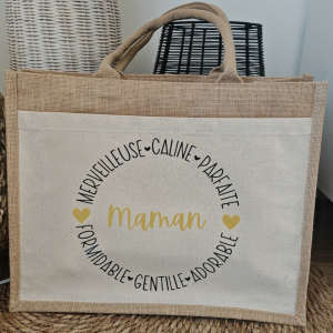 Sac cabas en jute CERCLE