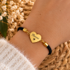 Bracelet cordon réglable avec coeur