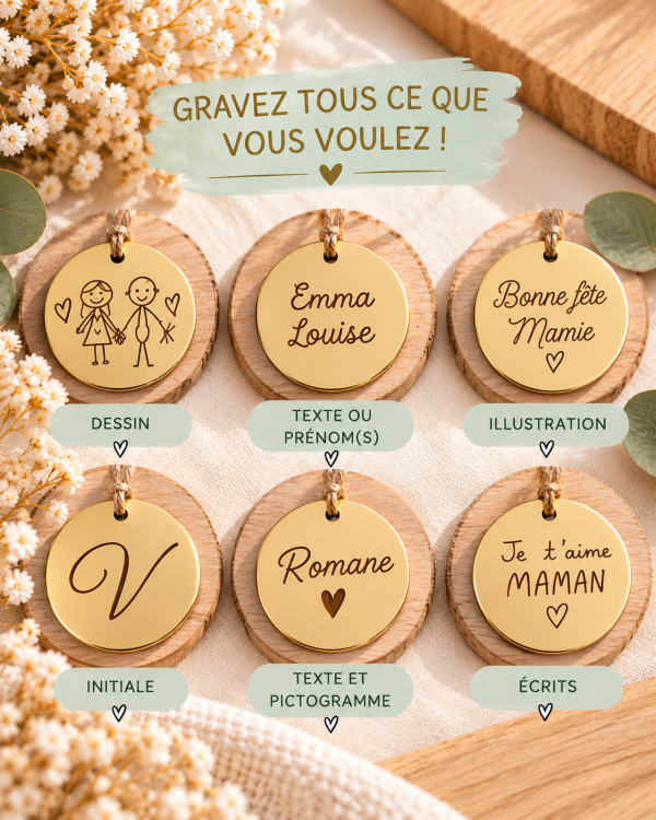 1000041719.png Bracelet jonc ouvert avec médaille personnalisée