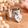 bague coeur Bague personnalisée avec cœur gravé