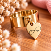 bague coeur 3 Bague personnalisée avec cœur gravé