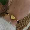 Bracelet cordon réglable avec coeur