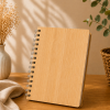 23 Carnet A5 à spirale en bambou personnalisé