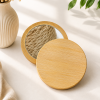 Miroir de poche en bambou personnalisé