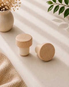 Bouchon de bouteille en bois personnalisé