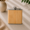 Flasque en bambou personnalisée - 175 ml