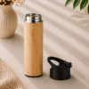 Bouteille isotherme en bambou personnalisée