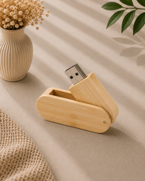 Clé USB en bambou personnalisée
