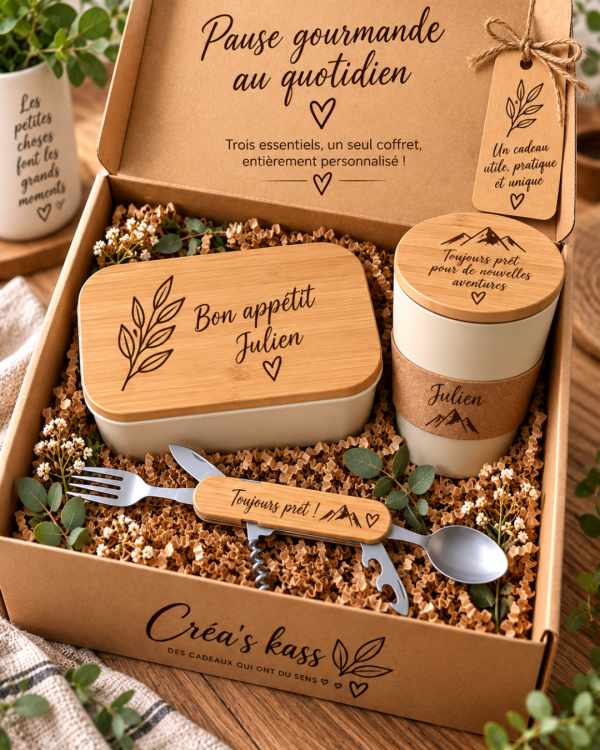 Box Pause Gourmande - Coffret repas personnalisé