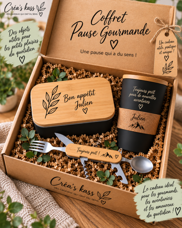 Box Pause Gourmande - Coffret repas personnalisé