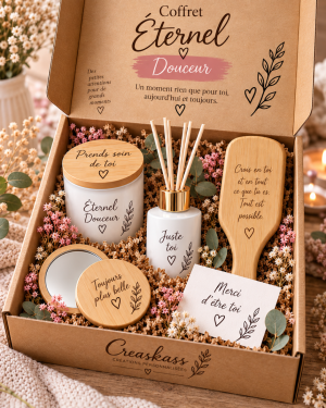 Coffret Eternel douceur - coffret cadeau personnalisé