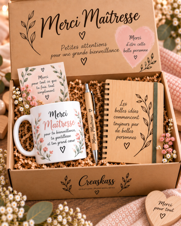 Coffret Merci Douceur - coffret cadeau personnalisé