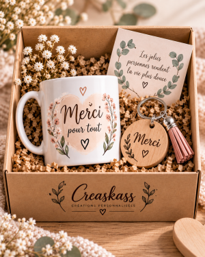Coffret Merci Mini - coffret cadeau personnalisé