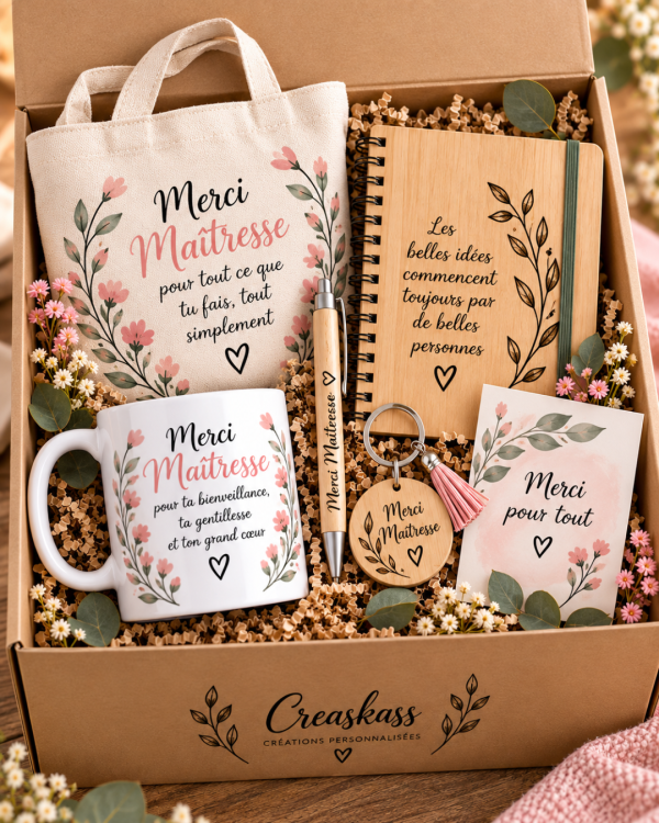 Coffret Merci Précieux - coffret cadeau personnalisé
