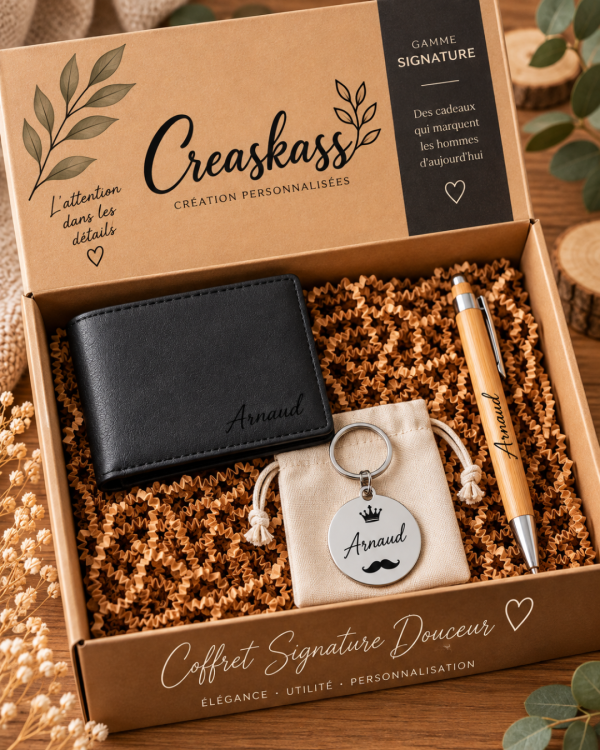 coffret signature douceur Coffret Signature Douceur - coffret cadeau homme personnalisé