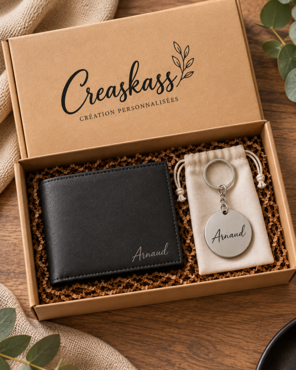 Coffret Signature Essentiel - coffret cadeau homme personnalisé