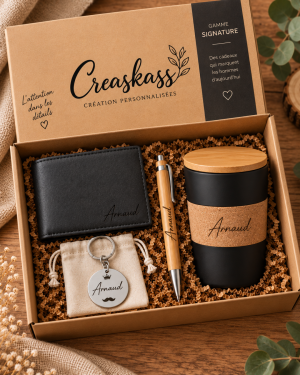 Coffret Signature Prestige - coffret cadeau homme personnalisé